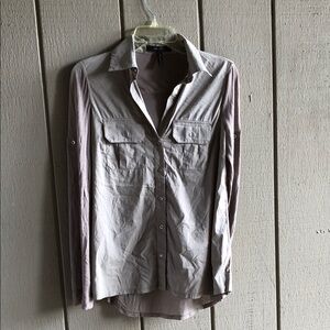 BCBGMaxAzria Men's Light Beige Button-Down Shirt